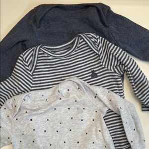 3 pack long sleeve onesies